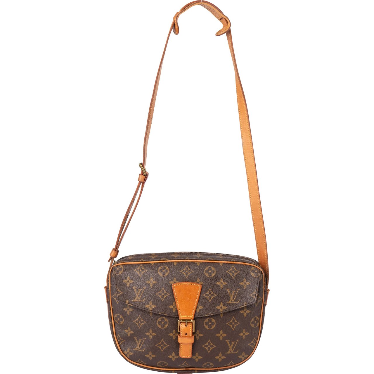 Louis Vuitton Louis Vuitton Canvas Monogram Jeune Fille GM Crossbody Bag Bruin