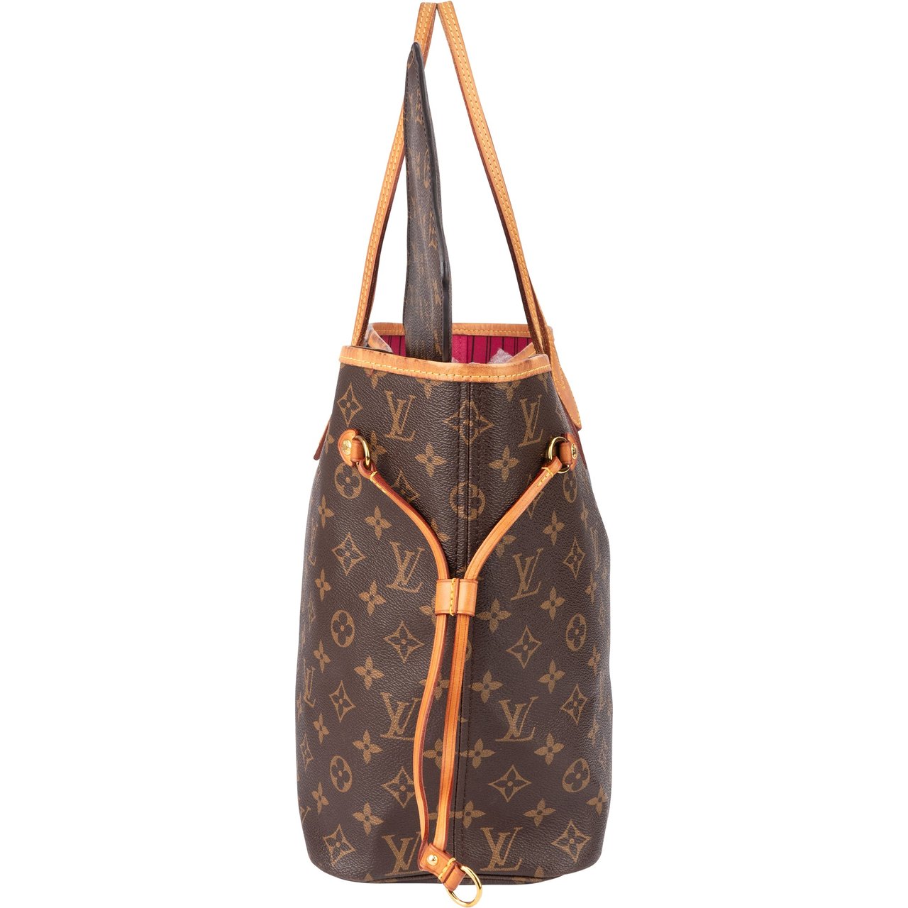 Louis Vuitton Louis Vuitton Canvas Monogram Neverfull MM Shopper Handbag Bruin