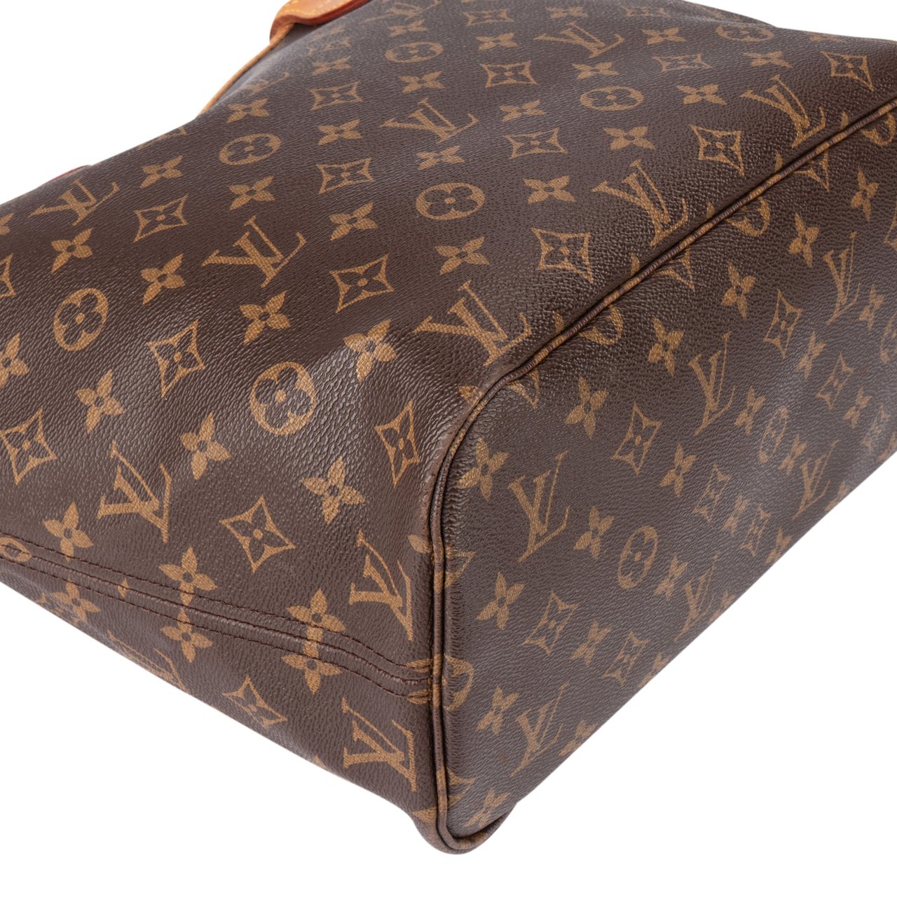 Louis Vuitton Louis Vuitton Canvas Monogram Neverfull MM Shopper Handbag Bruin