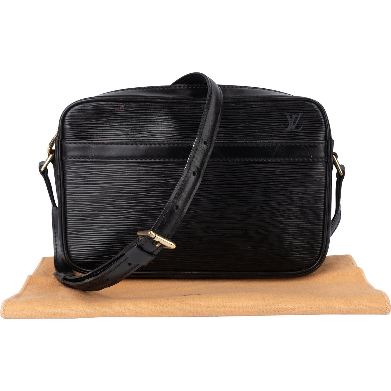 Louis Vuitton Louis Vuitton Noir Epi Leather Trocadero 23 Crossbody Bag Zwart