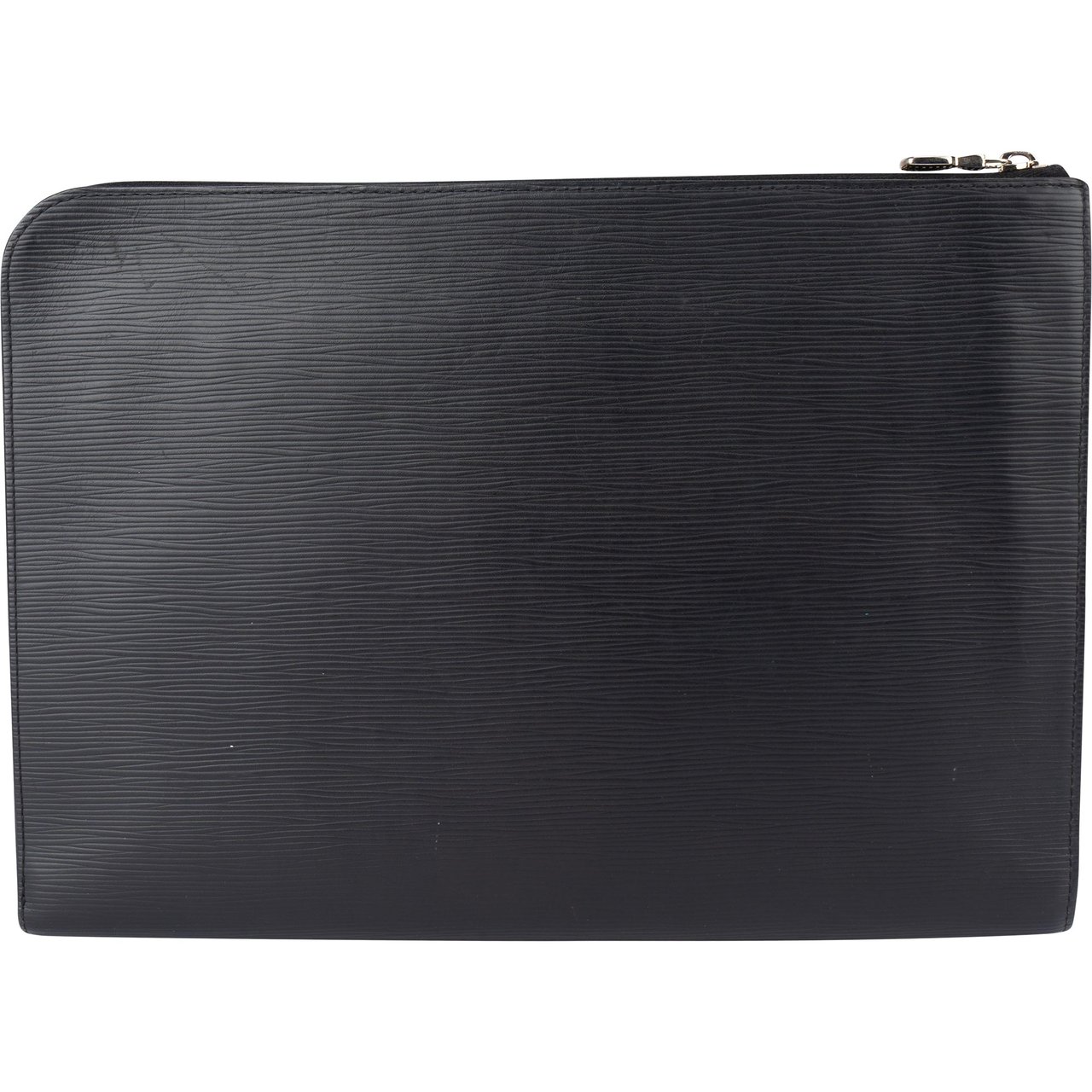 Louis Vuitton Louis Vuitton Noir Epi Leather Laptop Clutch Zwart