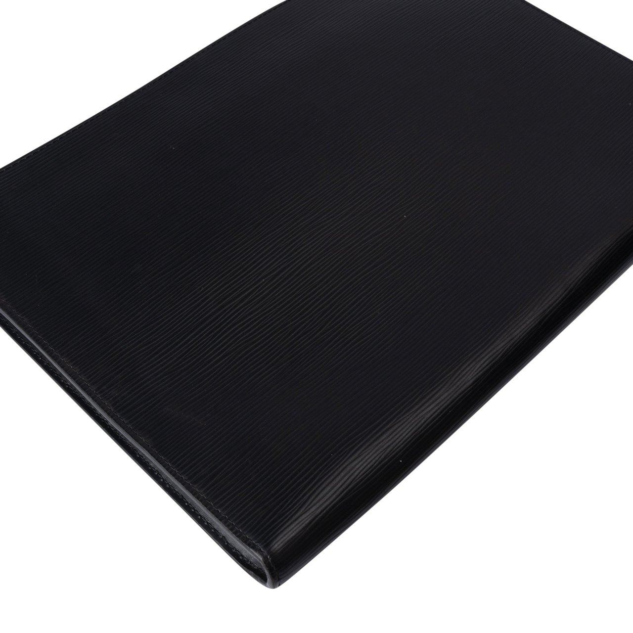 Louis Vuitton Louis Vuitton Noir Epi Leather Laptop Clutch Zwart