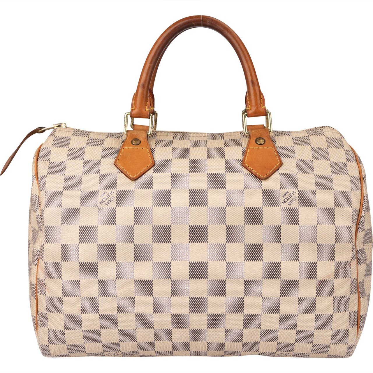 Louis Vuitton Louis Vuitton Damier Azur Monogram Speedy 30 Handbag Wit