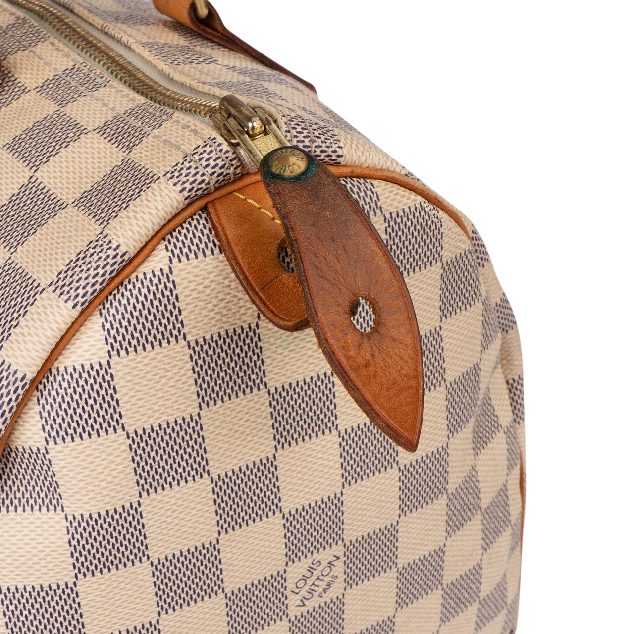 Louis Vuitton Louis Vuitton Damier Azur Monogram Speedy 30 Handbag Wit