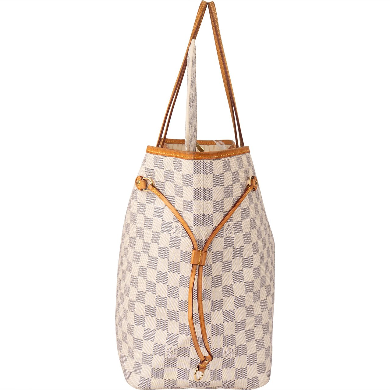 Louis Vuitton Louis Vuitton Damier Azur Monogram Neverfull GM Shopper Handbag Wit