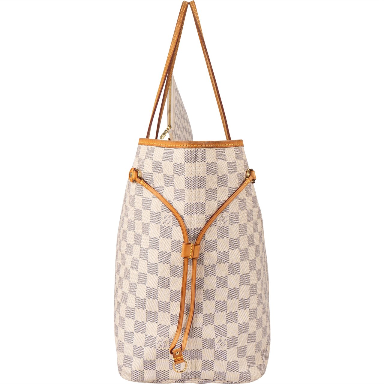 Louis Vuitton Louis Vuitton Damier Azur Monogram Neverfull GM Shopper Handbag Wit