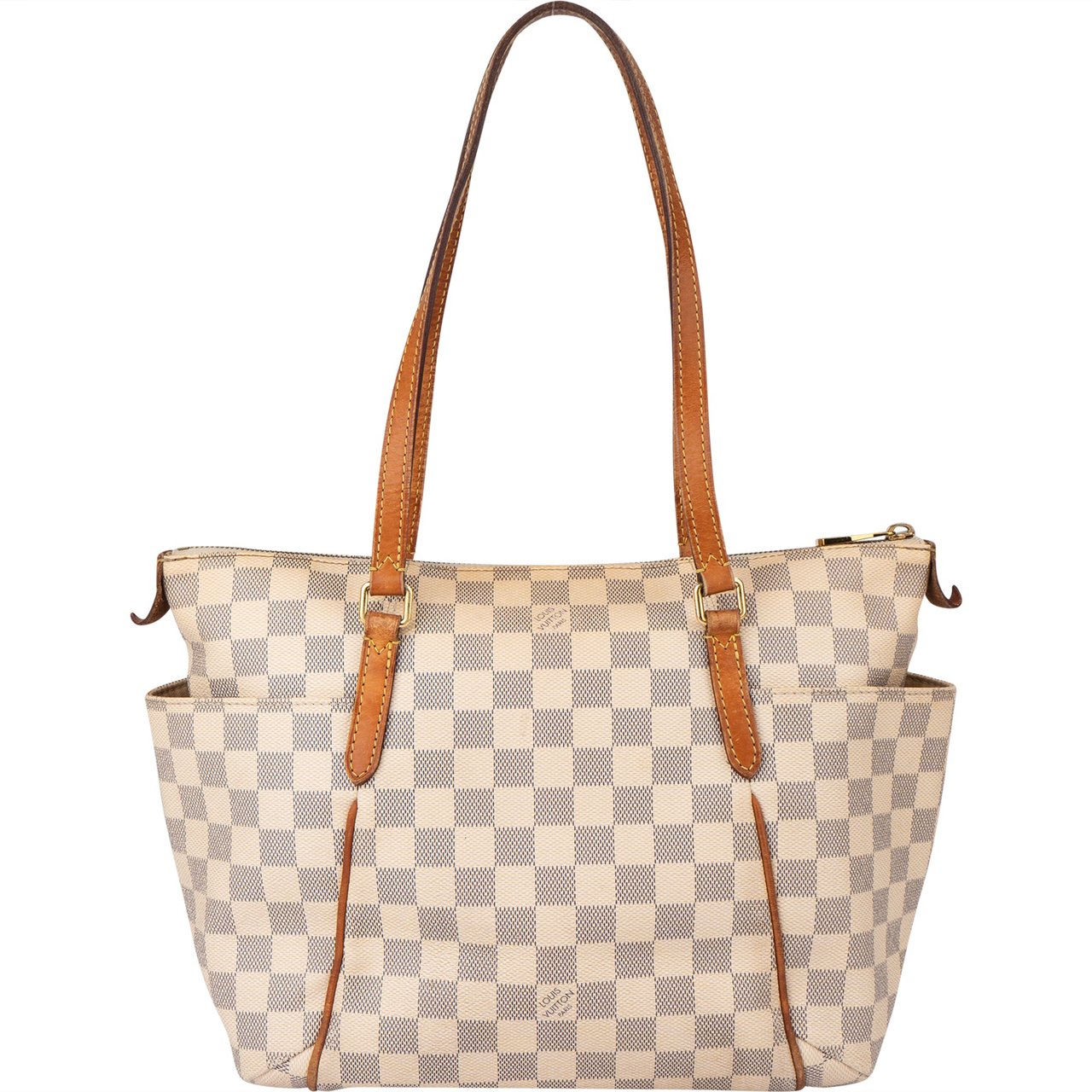 Louis Vuitton Louis Vuitton Damier Azur Monogram Totally PM Handbag Wit
