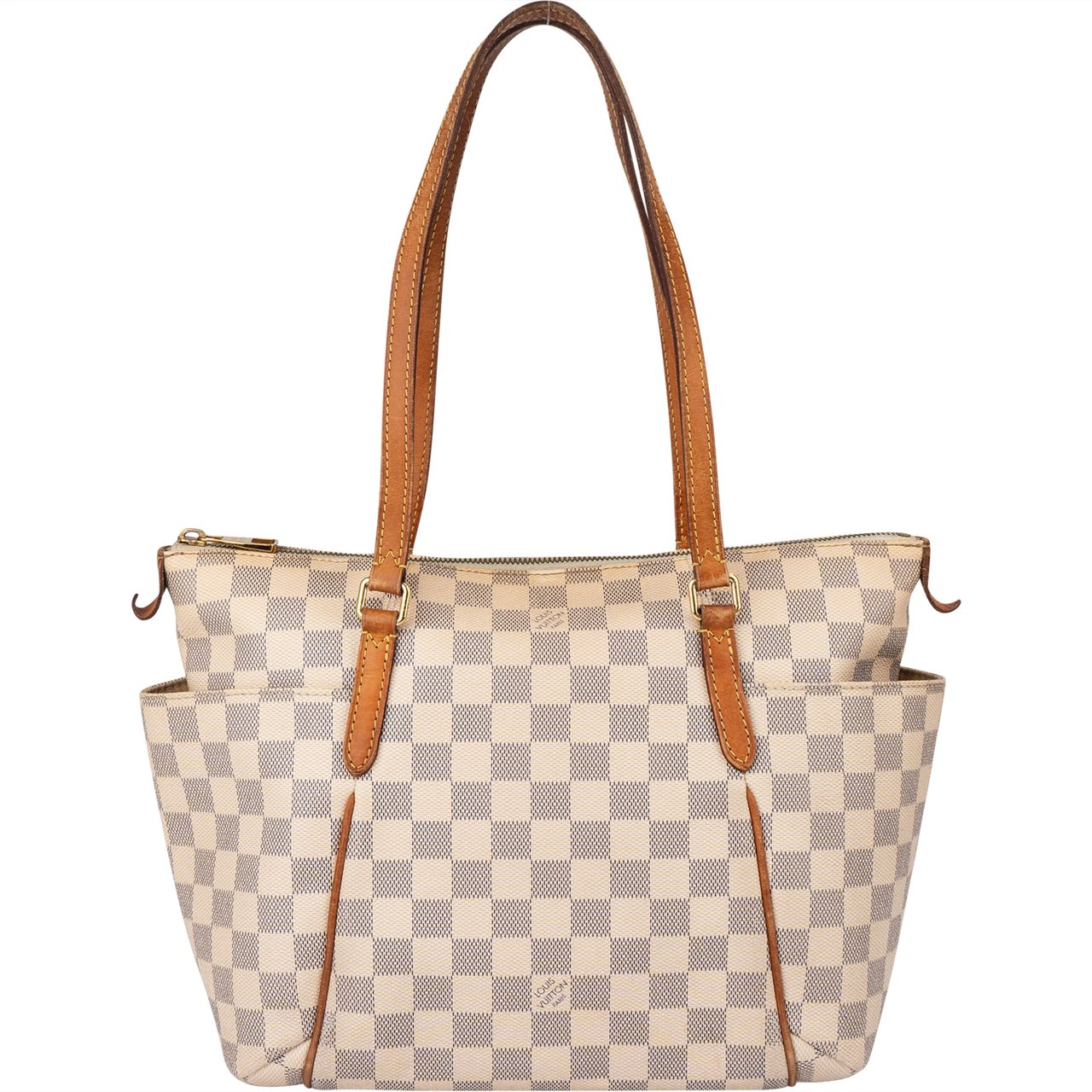 Louis Vuitton Louis Vuitton Damier Azur Monogram Totally PM Handbag Wit