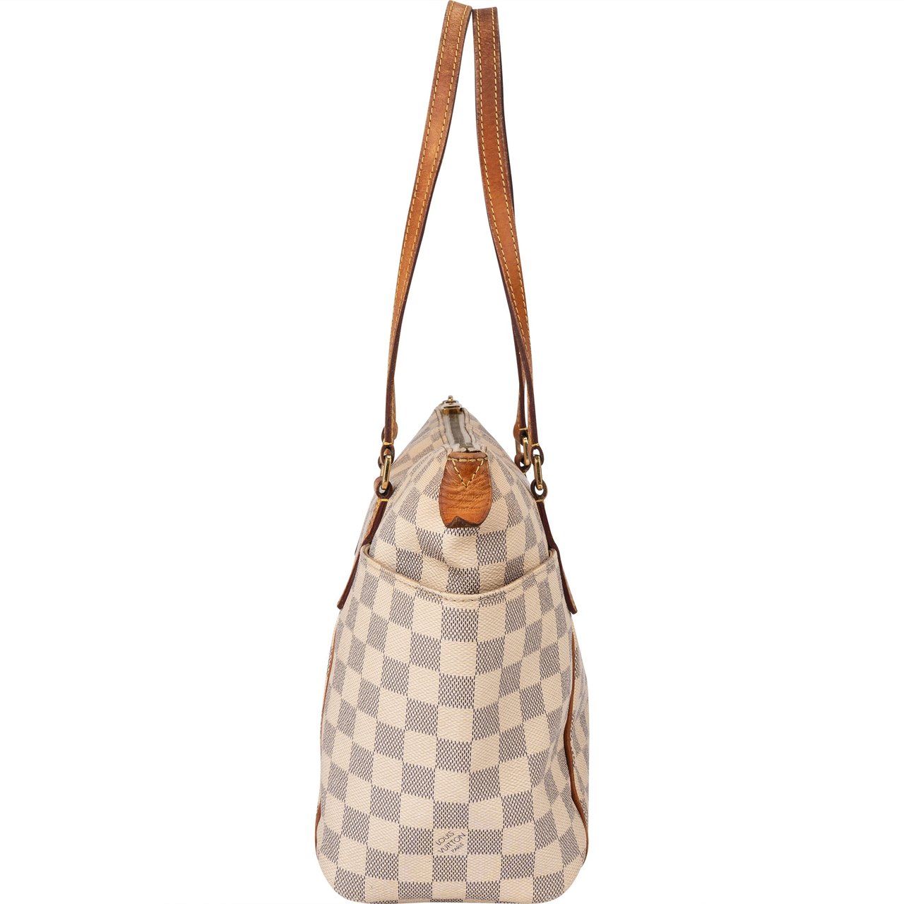 Louis Vuitton Louis Vuitton Damier Azur Monogram Totally PM Handbag Wit