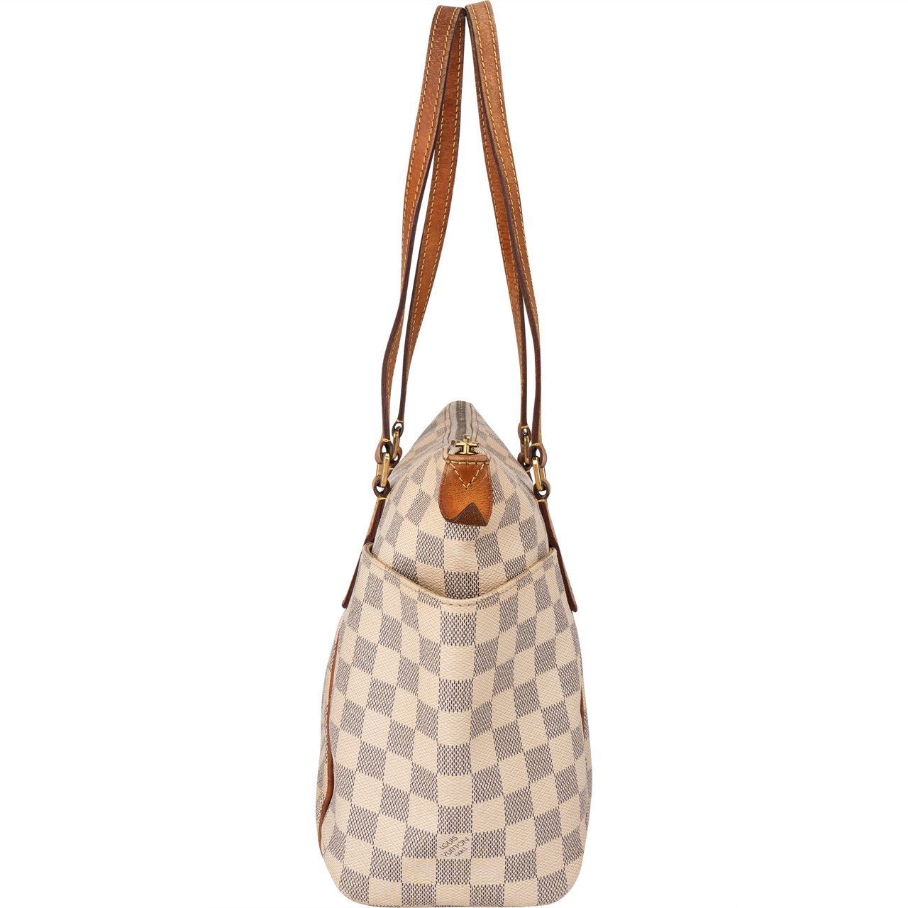 Louis Vuitton Louis Vuitton Damier Azur Monogram Totally PM Handbag Wit
