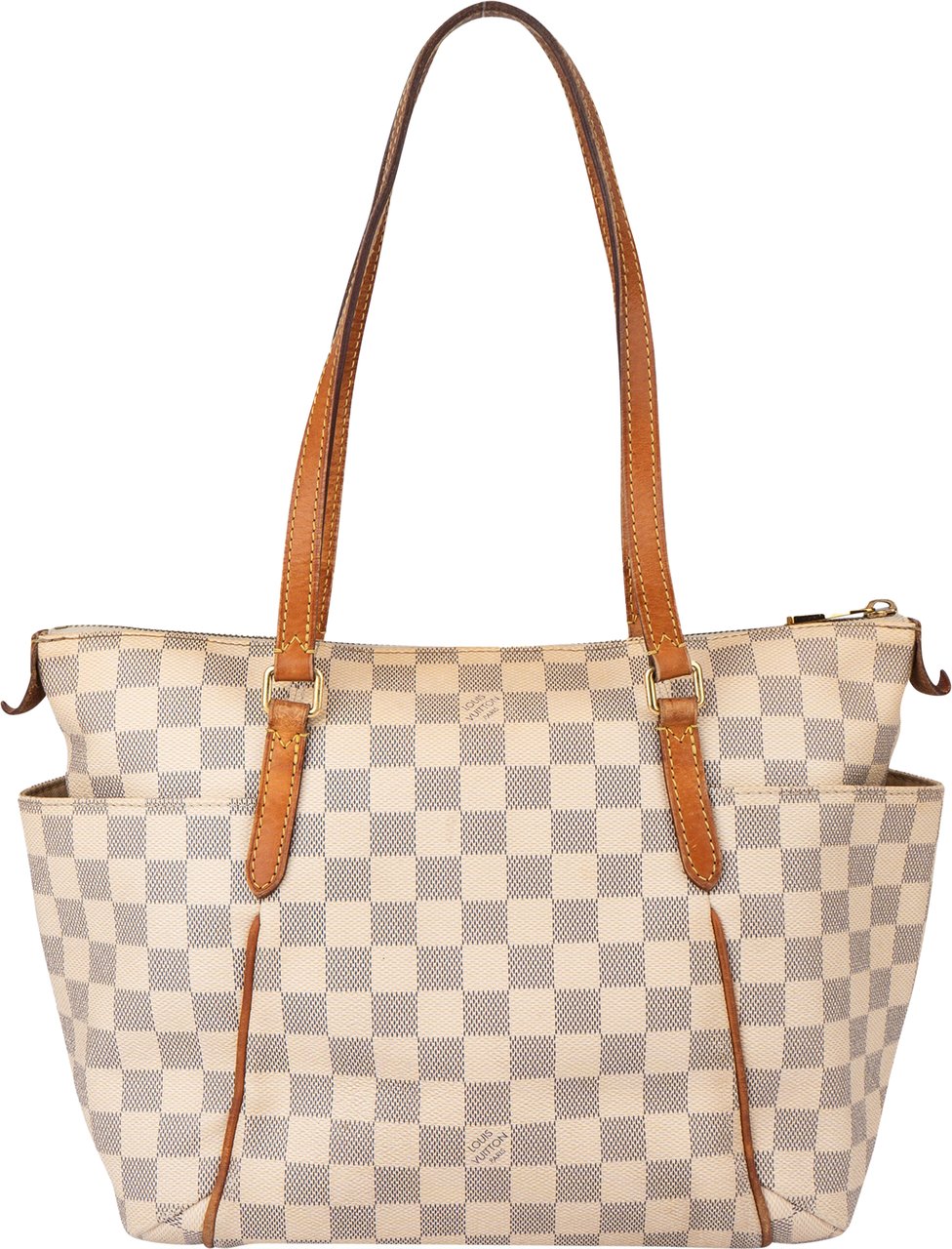 Louis Vuitton Louis Vuitton Damier Azur Monogram Totally PM Handbag Wit