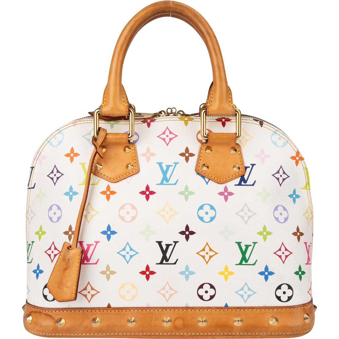 Louis Vuitton Louis Vuitton Murakami Multicolor Alma PM Handbag Wit