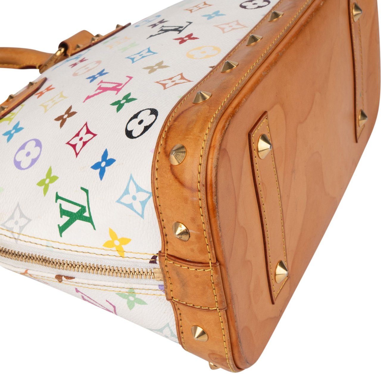 Louis Vuitton Murakami Multicolor Alma PM Handbag Wit