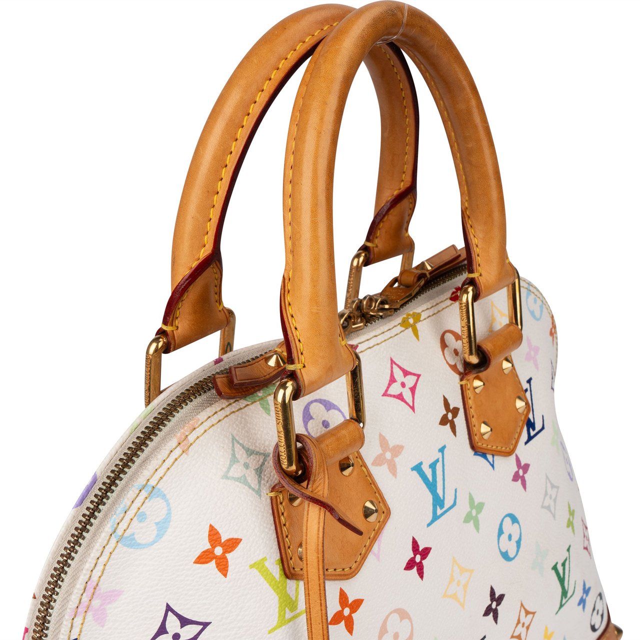 Louis Vuitton Murakami Multicolor Alma PM Handbag Wit