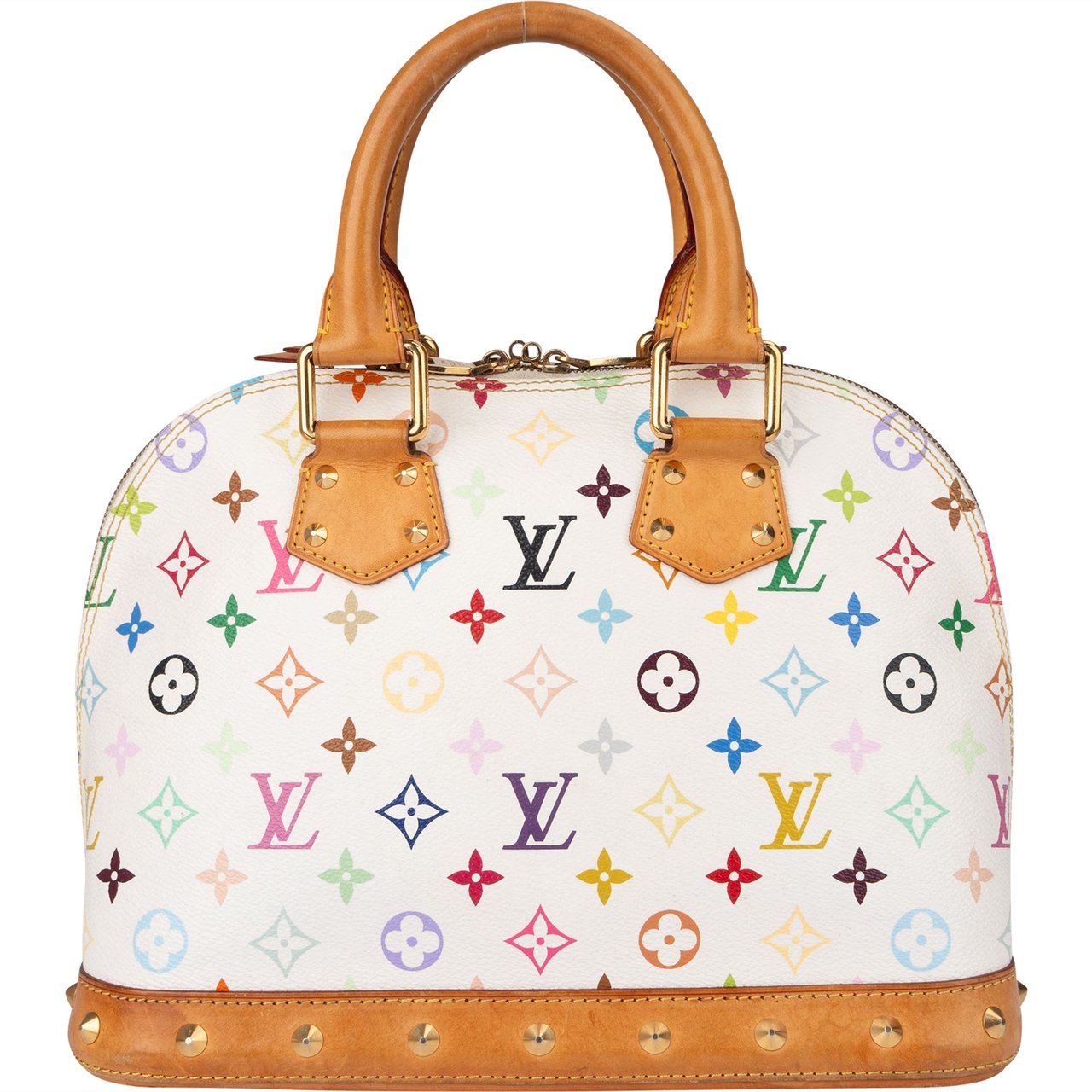 Louis Vuitton Louis Vuitton Murakami Multicolor Alma PM Handbag Wit