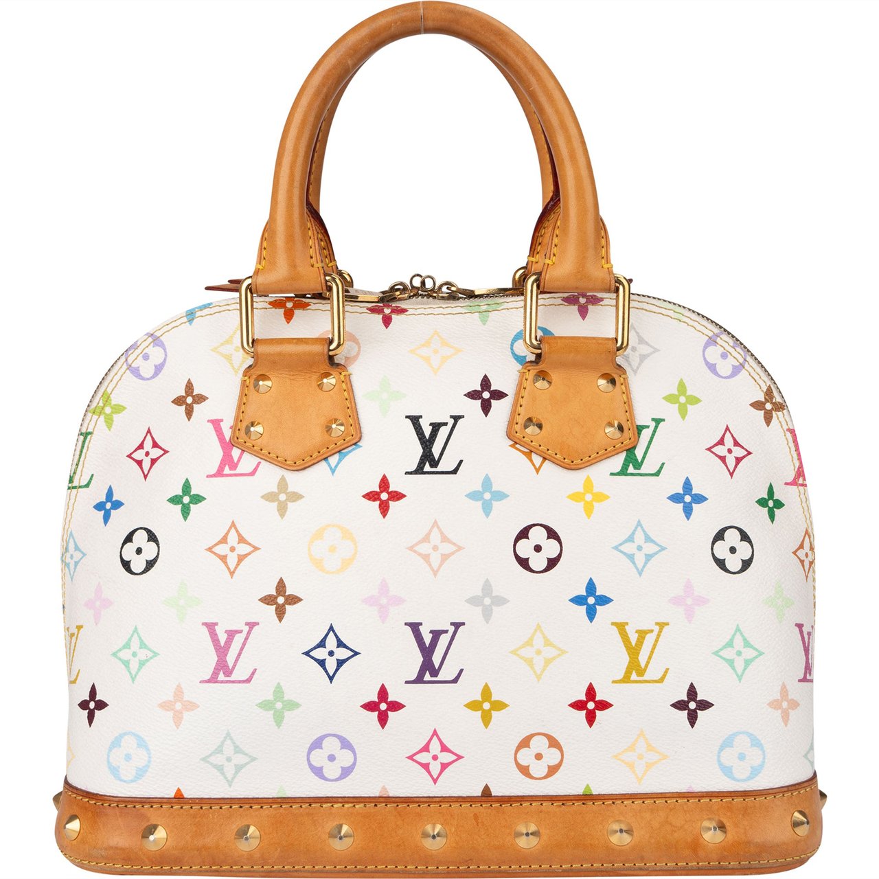 Louis Vuitton Murakami Multicolor Alma PM Handbag Wit