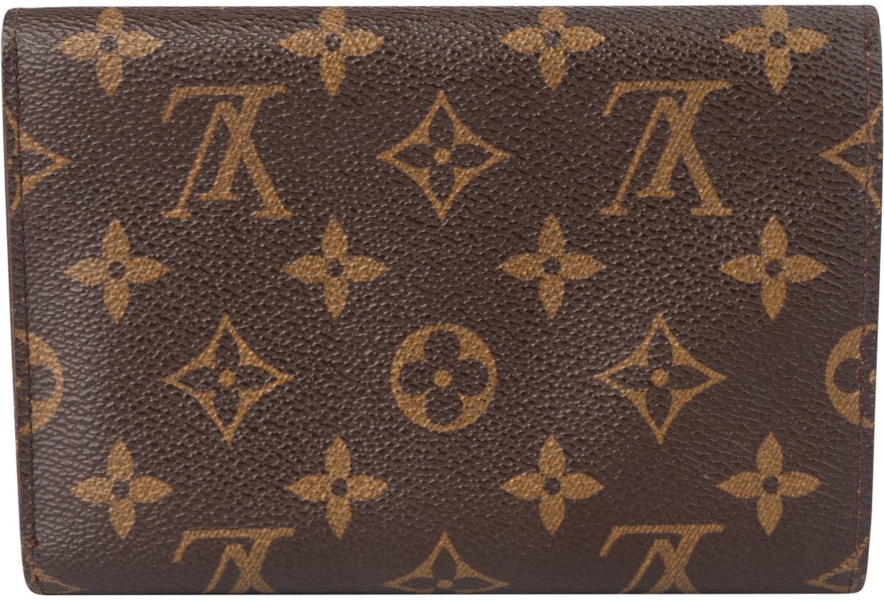 Louis Vuitton Canvas Monogram Tresor Wallet Bruin