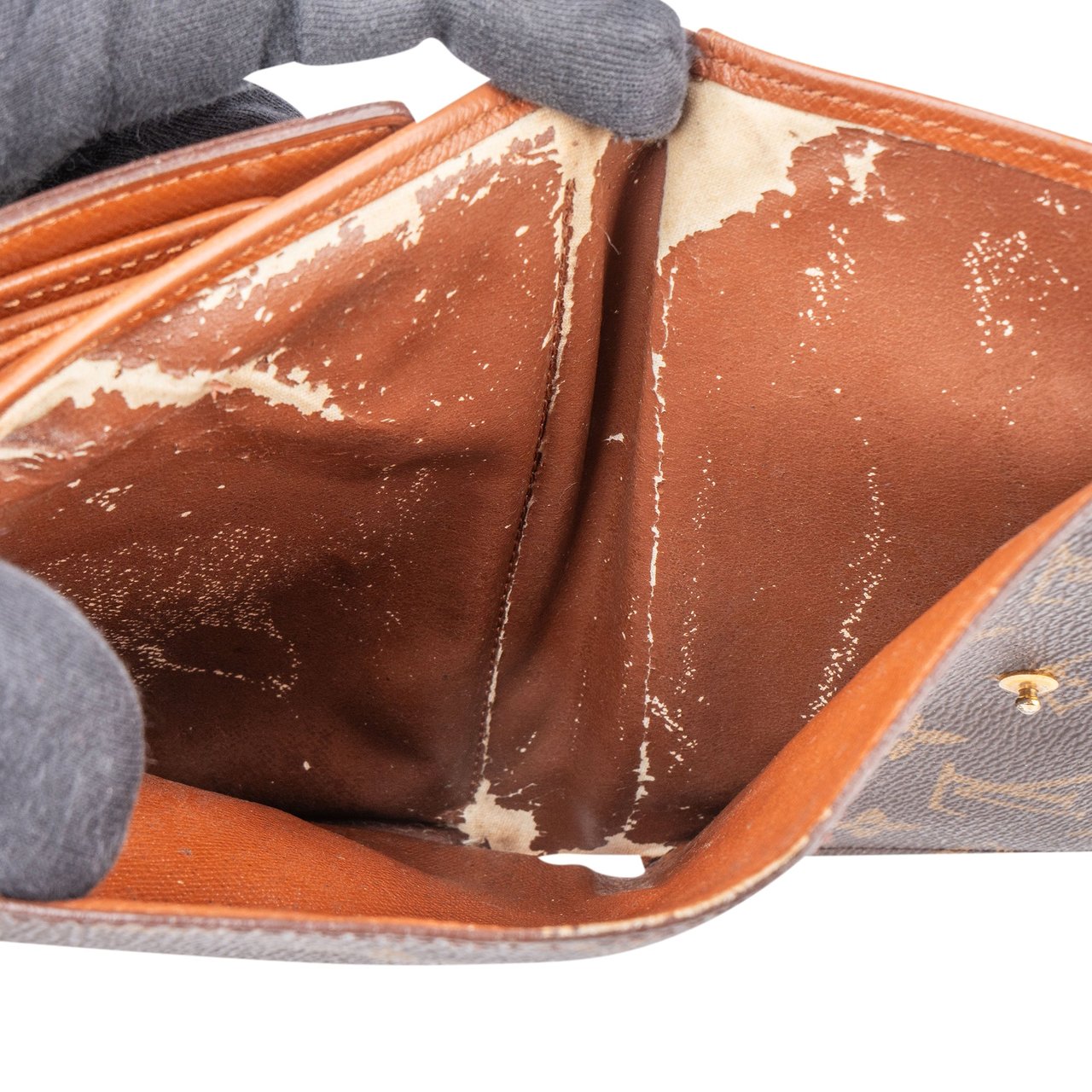 Louis Vuitton Louis Vuitton Canvas Monogram Tresor Wallet Bruin