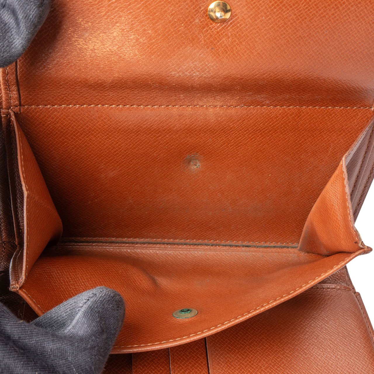 Louis Vuitton Canvas Monogram Tresor Wallet Bruin