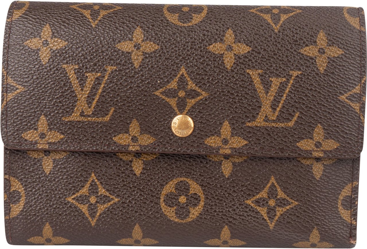 Louis Vuitton Louis Vuitton Canvas Monogram Tresor Wallet Bruin