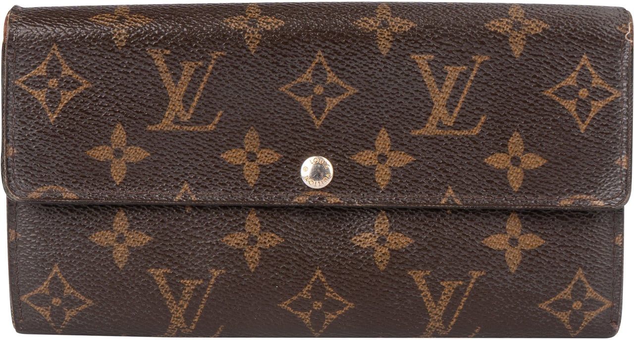 Louis Vuitton Louis Vuitton Canvas Monogram Sarah Wallet Bruin