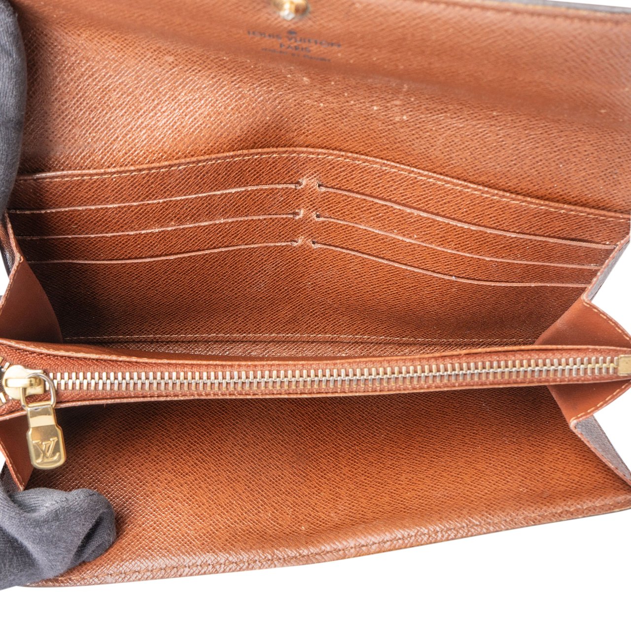 Louis Vuitton Louis Vuitton Canvas Monogram Sarah Wallet Bruin