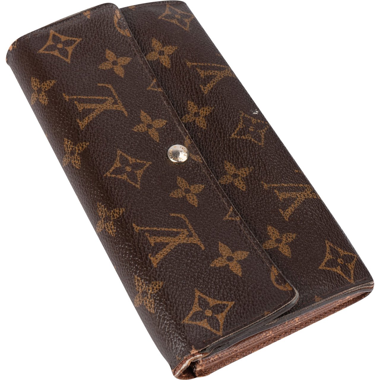 Louis Vuitton Louis Vuitton Canvas Monogram Sarah Wallet Bruin