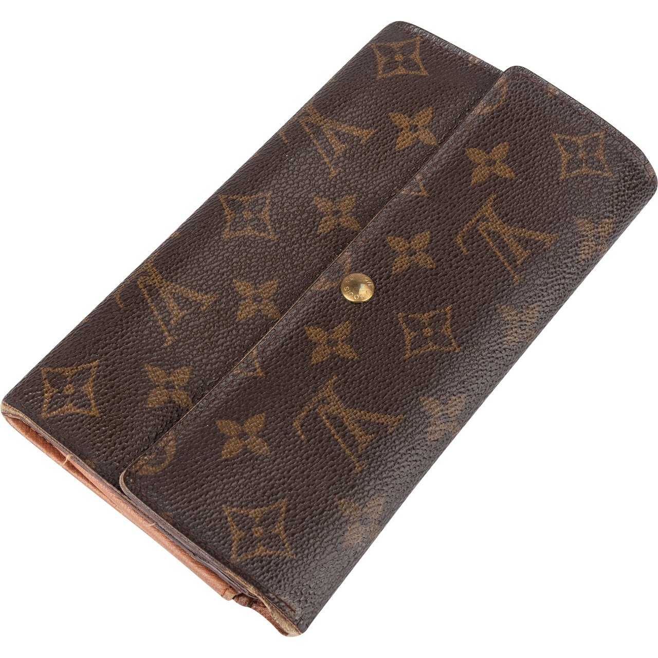 Louis Vuitton Louis Vuitton Canvas Monogram Sarah Wallet Bruin