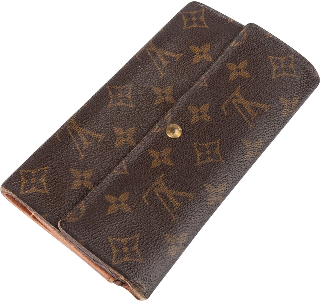 Louis Vuitton Canvas Monogram Sarah Wallet Bruin