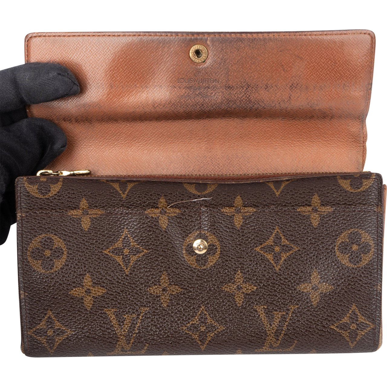Louis Vuitton Louis Vuitton Canvas Monogram Sarah Wallet Bruin