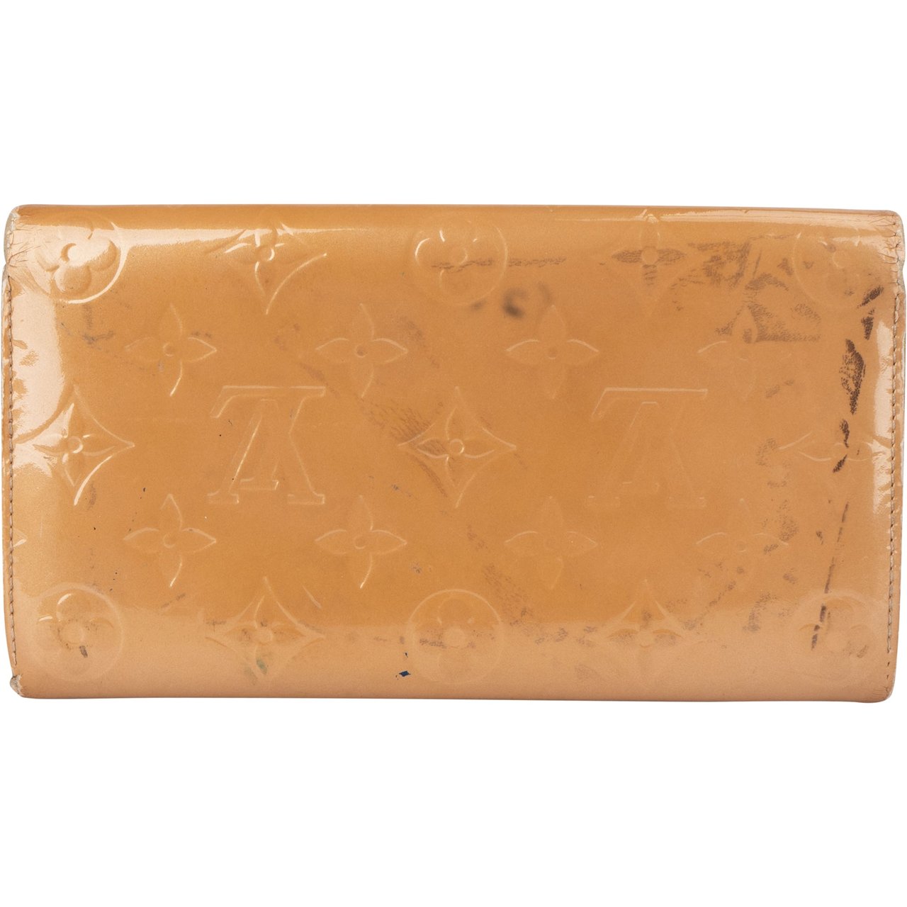 Louis Vuitton Louis Vuitton Vernis Monogram Sarah Wallet Beige