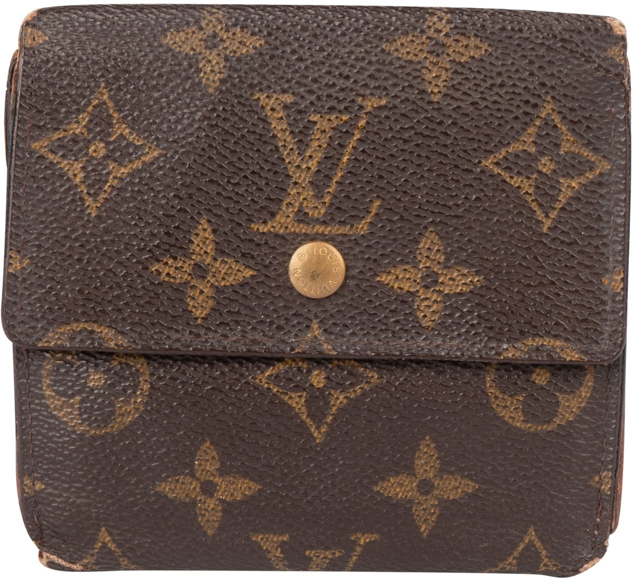 Louis Vuitton Louis Vuitton Canvas Monogram Elise Wallet Bruin