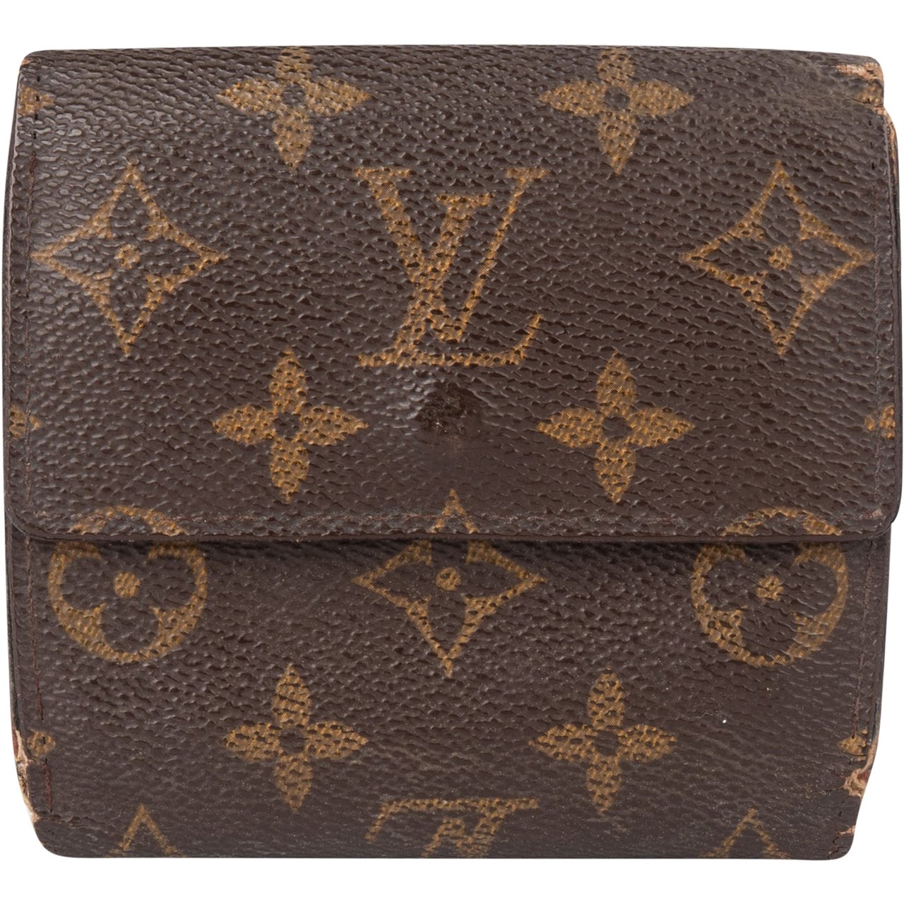Louis Vuitton Louis Vuitton Canvas Monogram Elise Wallet Bruin