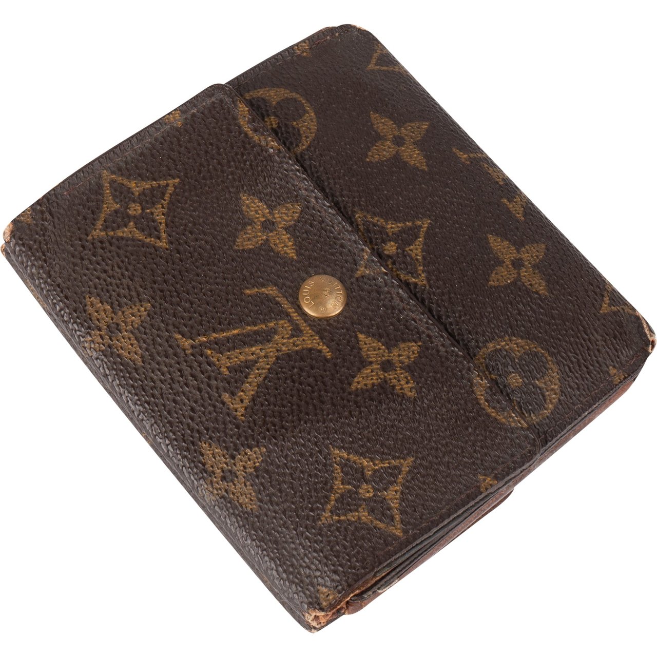 Louis Vuitton Louis Vuitton Canvas Monogram Elise Wallet Bruin