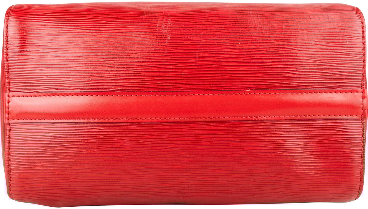 Louis Vuitton Louis Vuitton Rouge Epi Leather Speedy 25 Handbag Rood