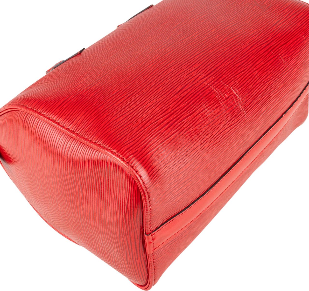 Louis Vuitton Louis Vuitton Rouge Epi Leather Speedy 25 Handbag Rood