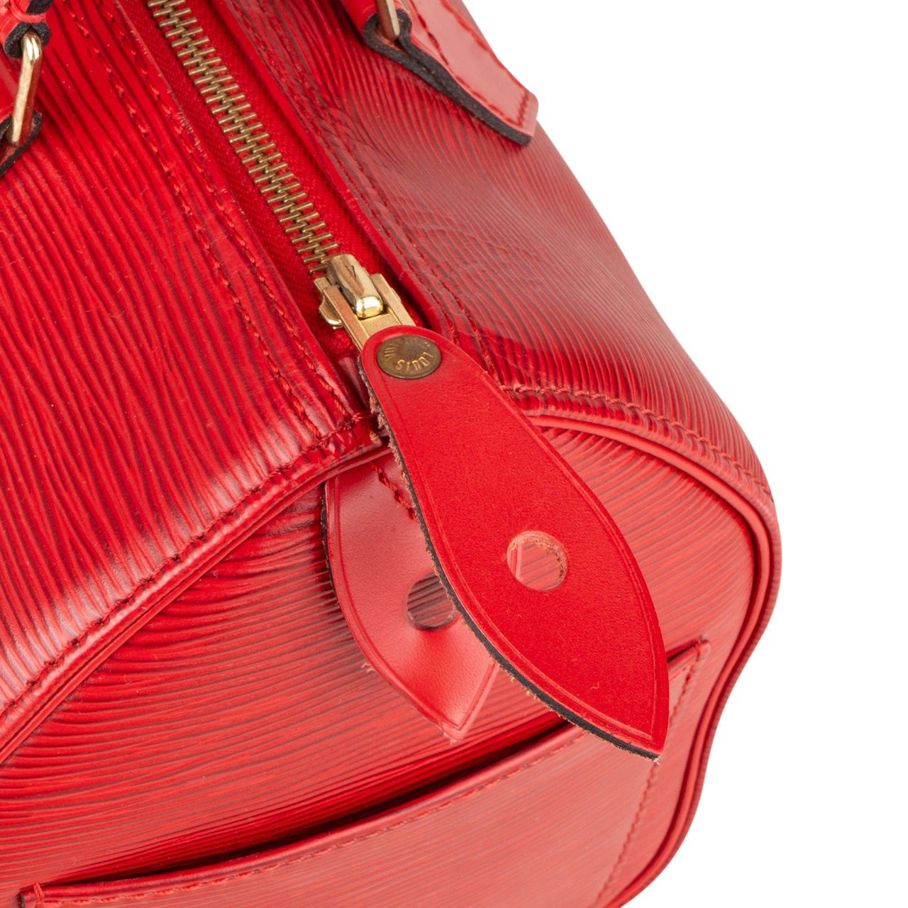 Louis Vuitton Louis Vuitton Rouge Epi Leather Speedy 25 Handbag Rood