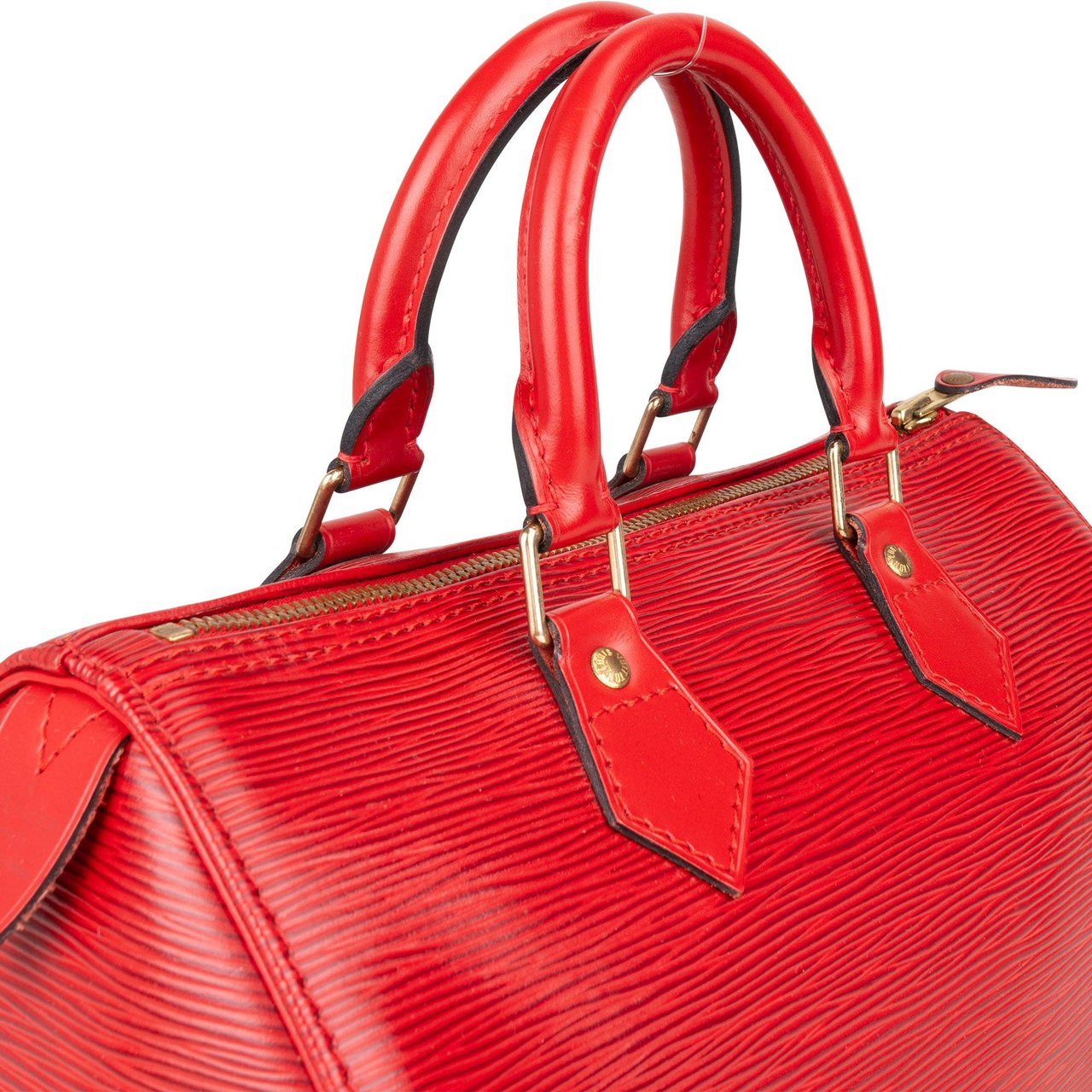 Louis Vuitton Louis Vuitton Rouge Epi Leather Speedy 25 Handbag Rood