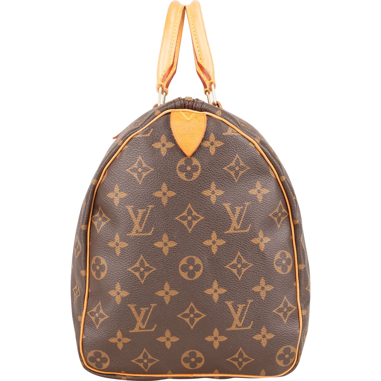 Louis Vuitton Louis Vuitton Canvas Monogram Speedy 35 Handbag Bruin
