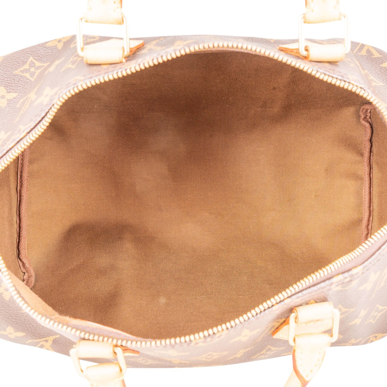 Louis Vuitton Louis Vuitton Canvas Monogram Speedy 35 Handbag Bruin