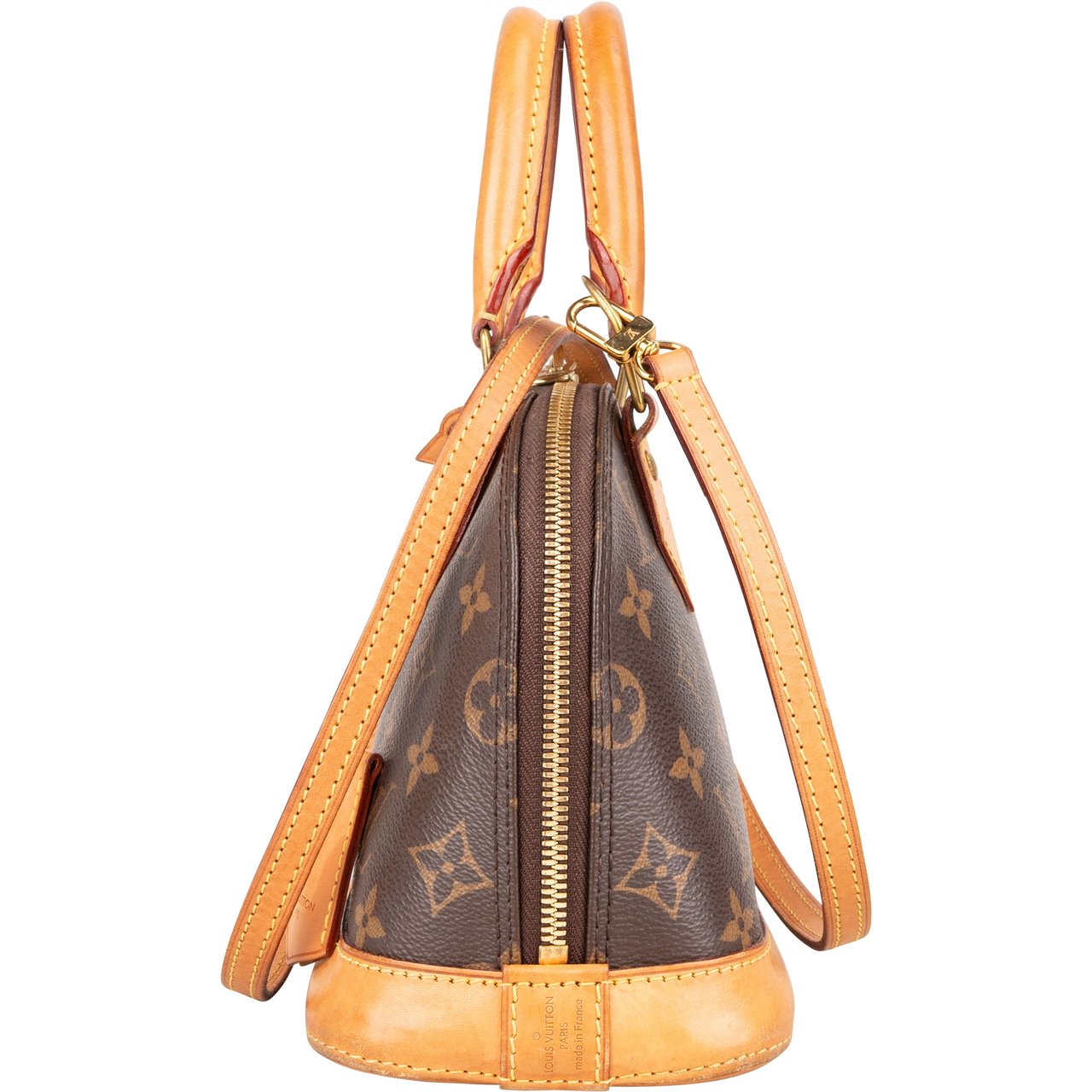 Louis Vuitton Louis Vuitton Canvas Monogram Alma BB Handbag Bruin
