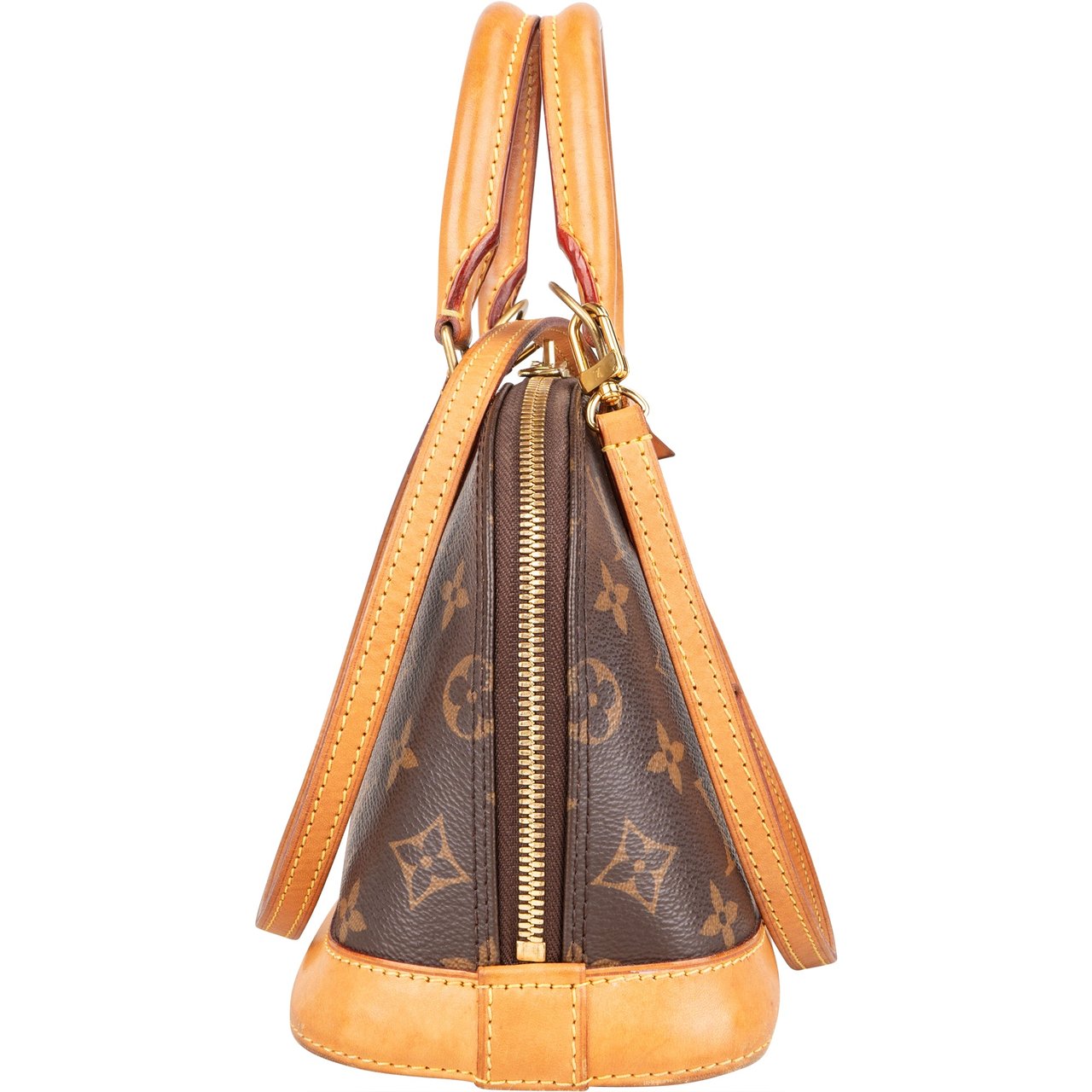 Louis Vuitton Louis Vuitton Canvas Monogram Alma BB Handbag Bruin