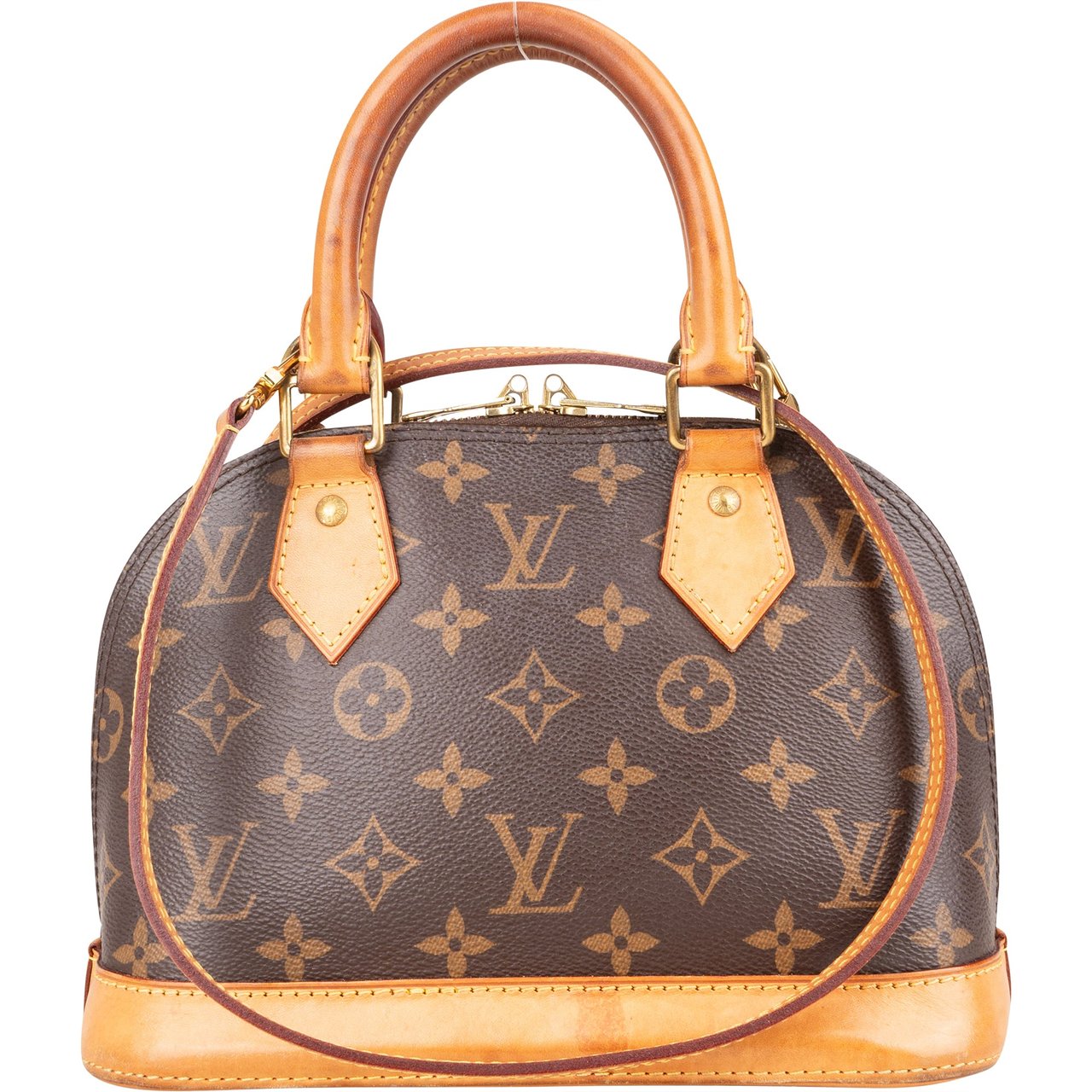 Louis Vuitton Louis Vuitton Canvas Monogram Alma BB Handbag Bruin