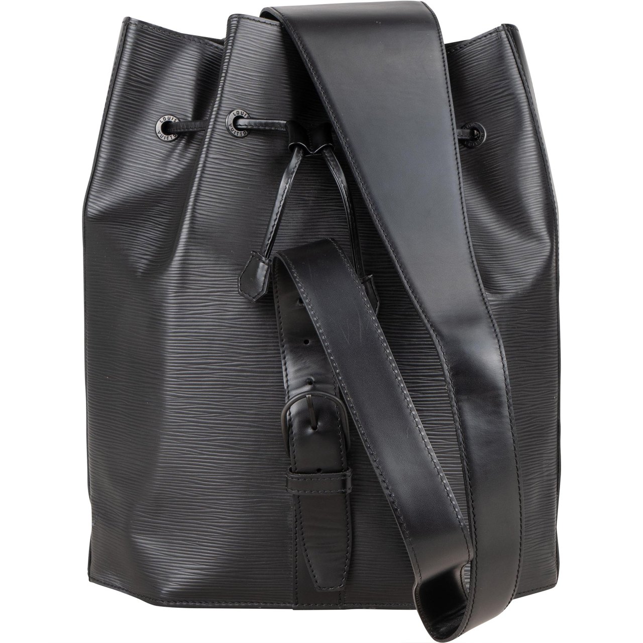 Louis Vuitton Louis Vuitton Noir Epi Leather Sac A Dos Backpack Zwart