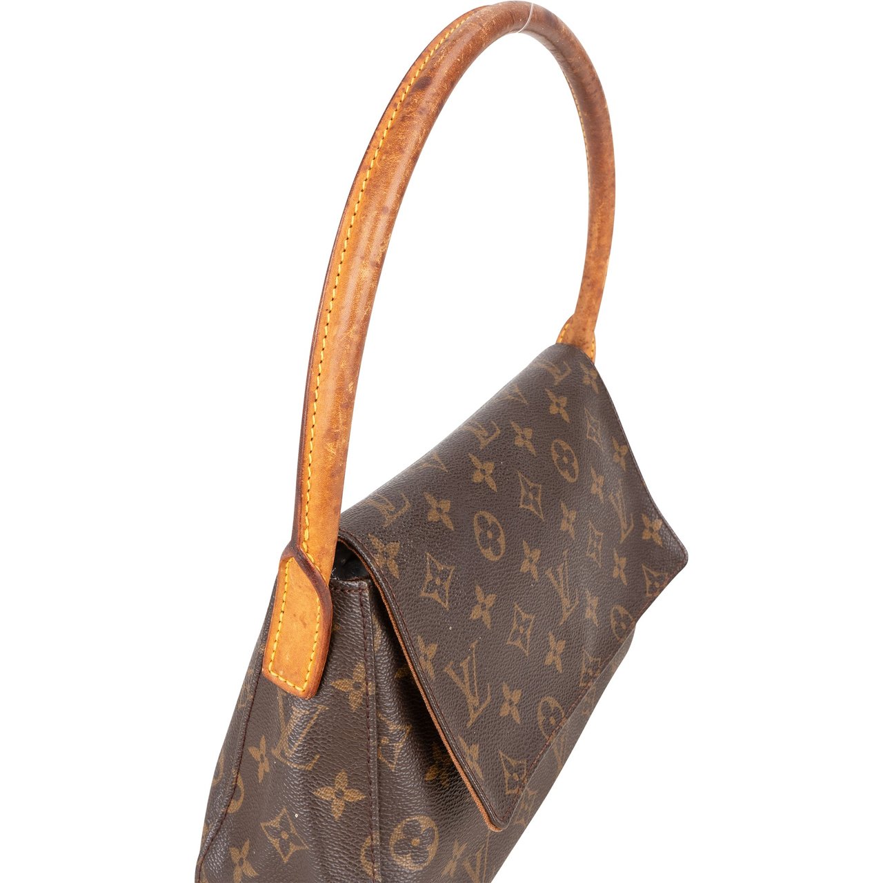 Louis Vuitton Louis Vuitton Canvas Monogram Looping PM Shoulder Bag Bruin