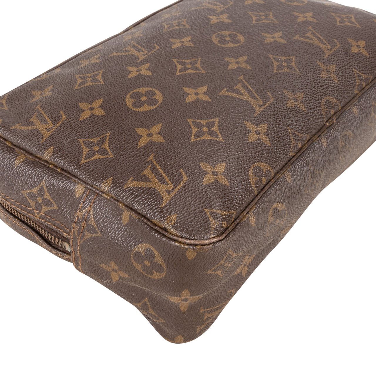 Louis Vuitton Louis Vuitton Canvas Monogram Trousse Toilette 28 Clutch Bruin