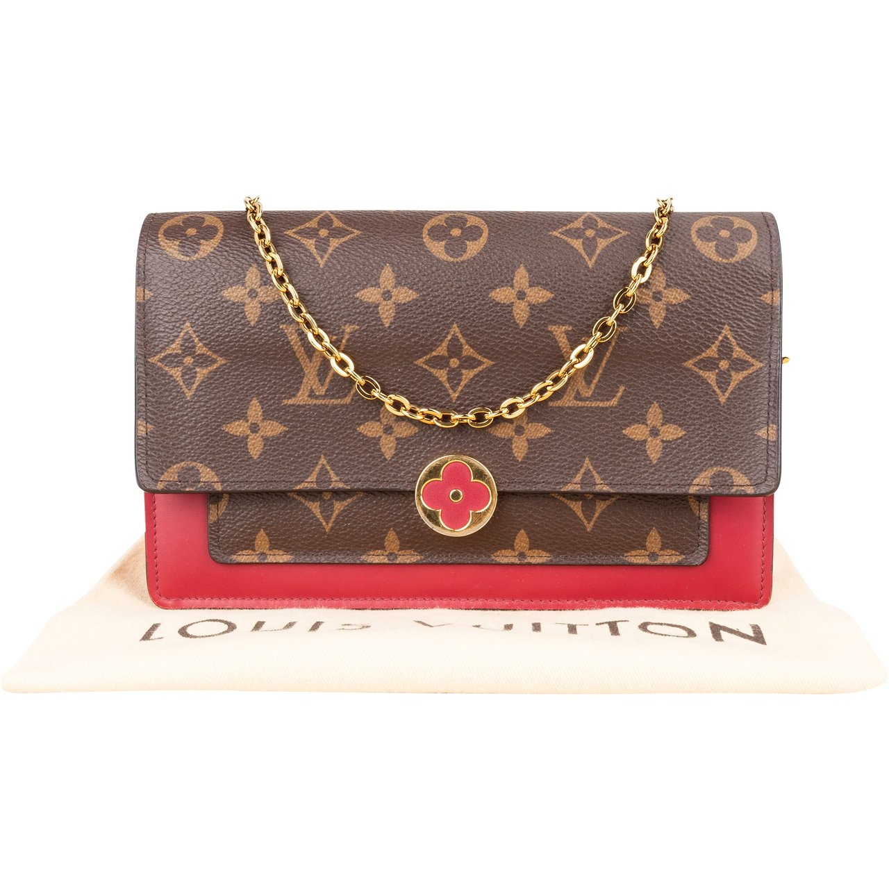 Louis Vuitton Louis Vuitton Canvas Monogram Porte Ministre Clutch Bruin