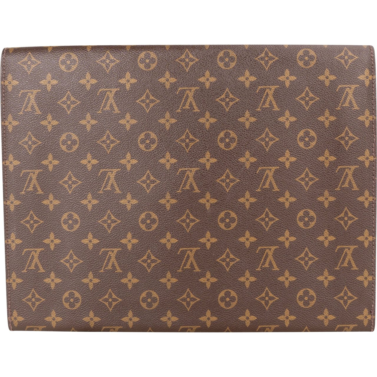 Louis Vuitton Louis Vuitton Canvas Monogram Porte Ministre Clutch Bruin