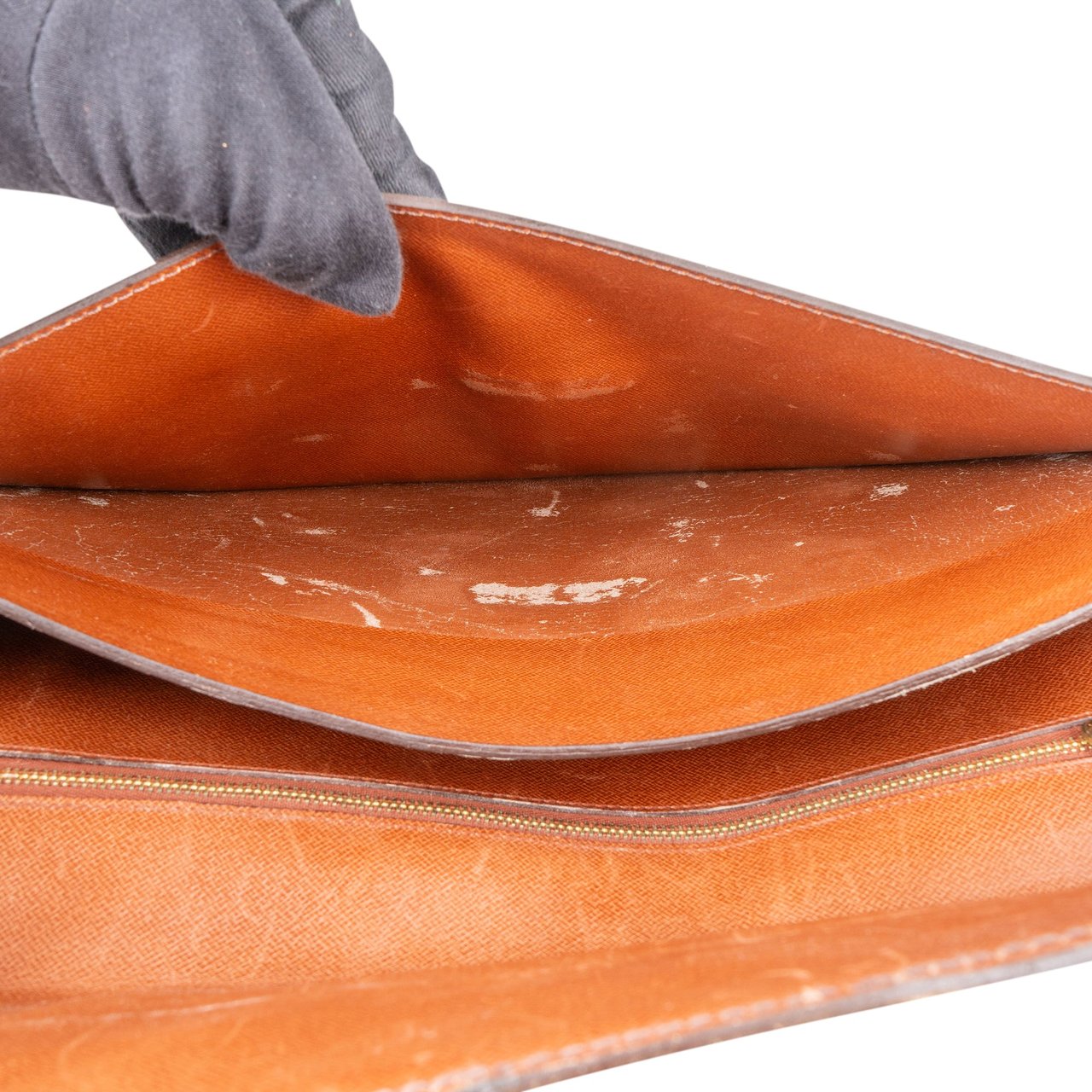 Louis Vuitton Louis Vuitton Canvas Monogram Porte Ministre Clutch Bruin