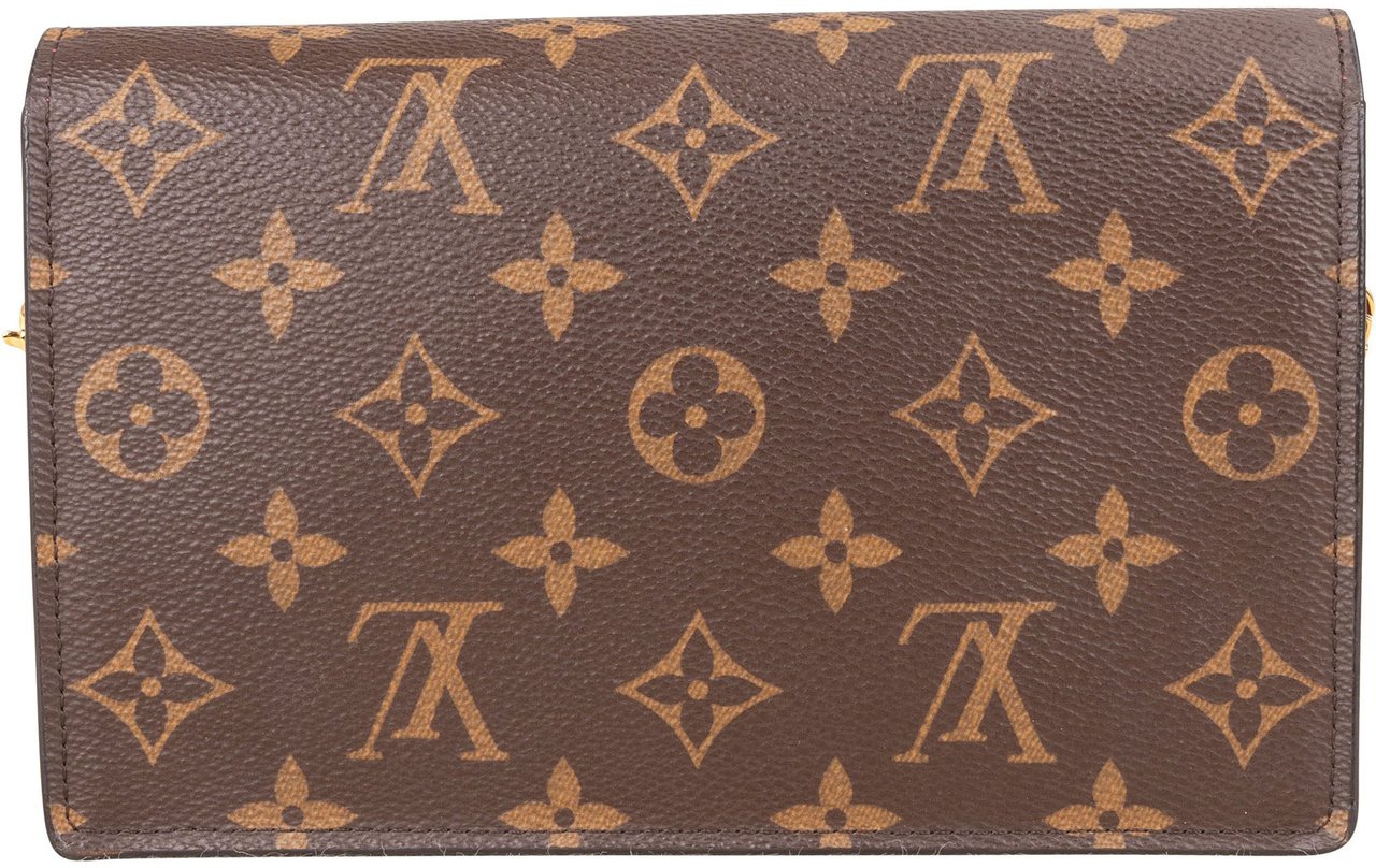 Louis Vuitton Louis Vuitton Canvas Monogram Flore Chain Crossbody Bag Bruin